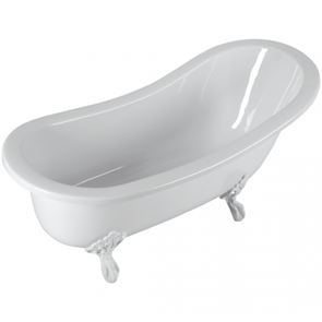 Devon Slipper Bath White Feet